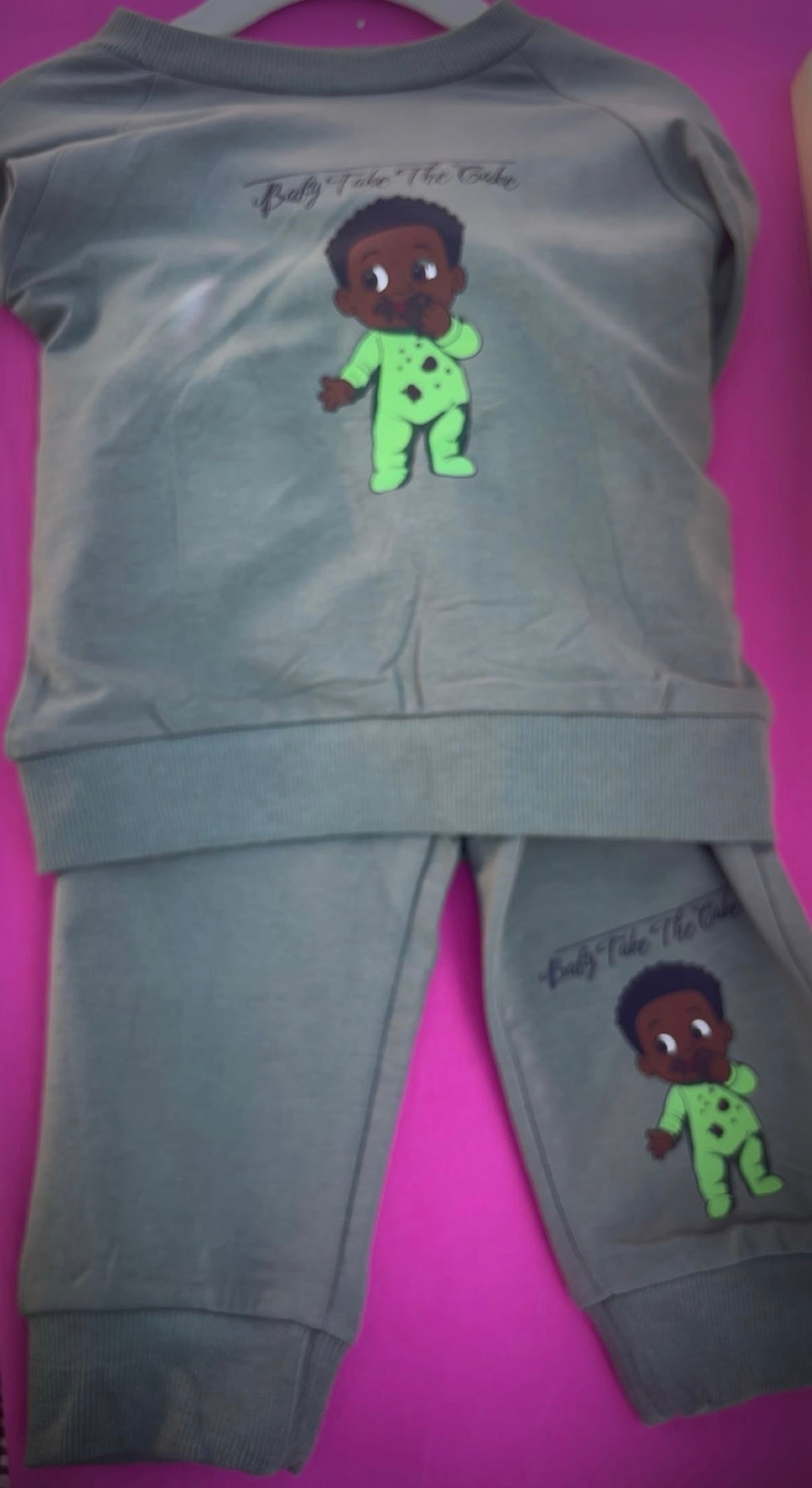 Baby Take the Cake Boys sweatsuit